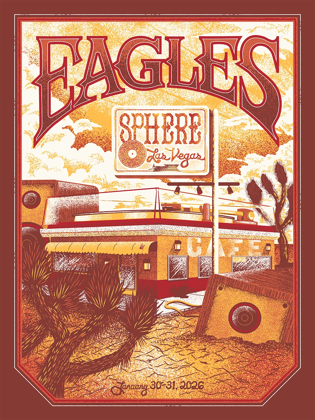 Eagles live tour poster 2026 & 2027